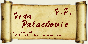 Vida Palačković vizit kartica